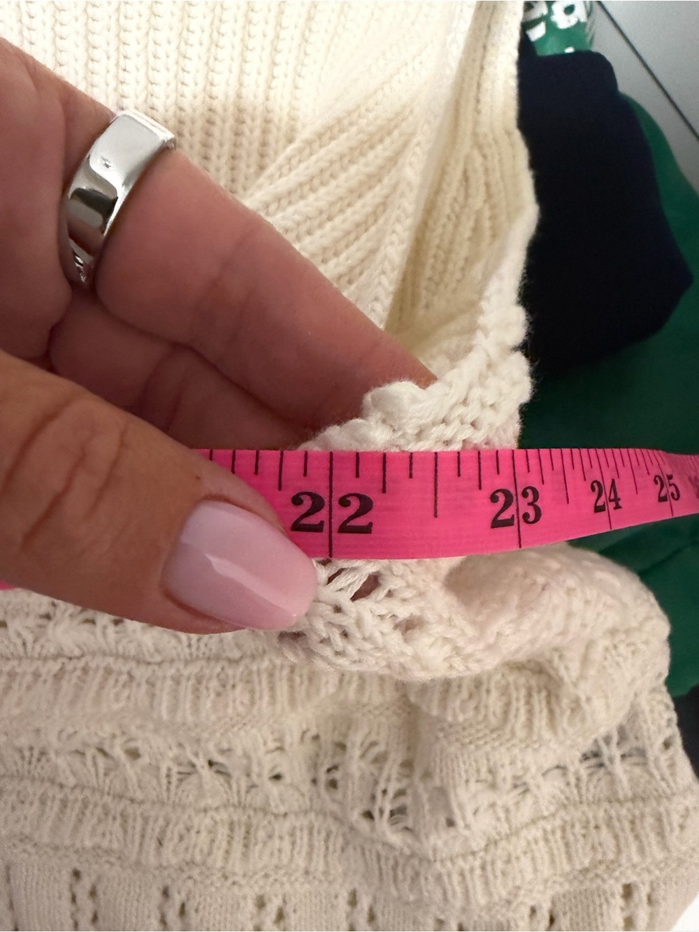 NWT Abercrombie Sleeveless Mock Neck Knit Top - Cream - Picture 5 of 5